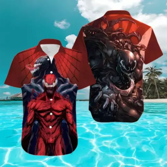 Discover Mv Venom 3D Printed Hawaiian Shirt Venom And Carnage Hawaii Aloha Shirt