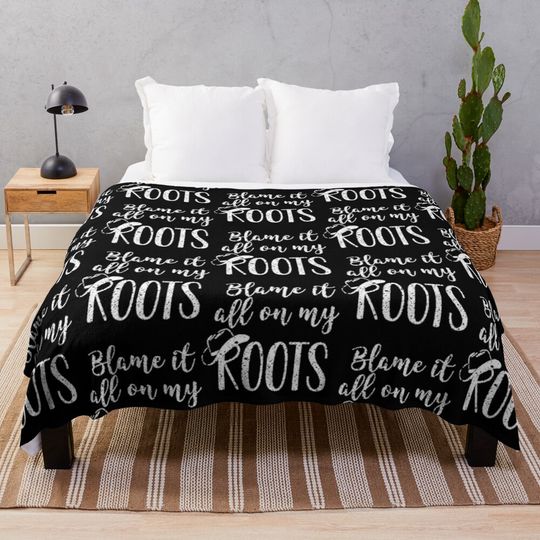 Discover Vintage Garth Brooks - Blame It All Throw Blanket
