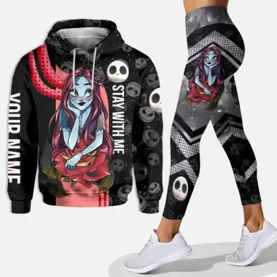 Discover Nightmare Before Christmas Sally Hoodie Leggings Yoga Set