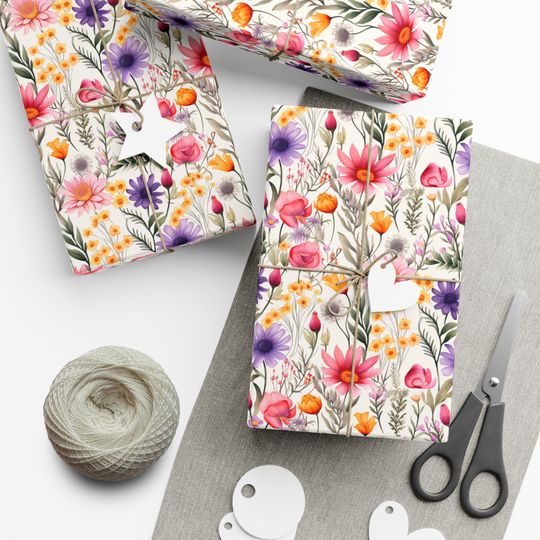 Discover Artistic Wildflower Wrapping Paper