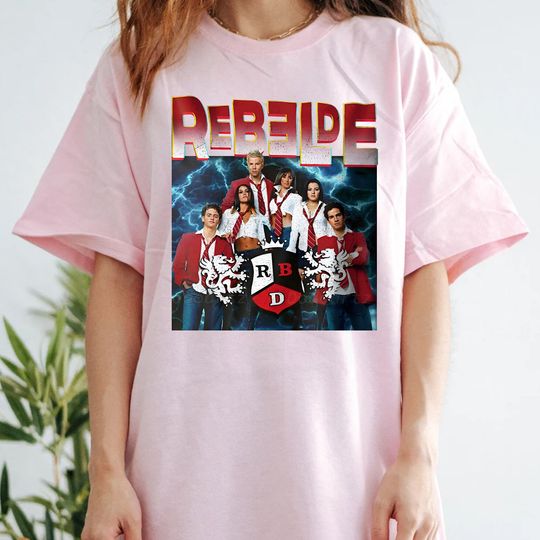Discover Rebelde Band Shirt, Vintage 90s Graphic Tee, RBD Concert Shirt