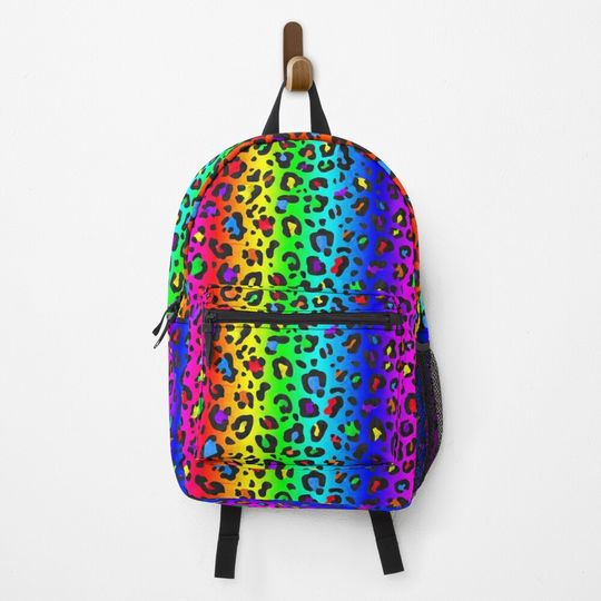 Discover Double Rainbow Leopard Backpack