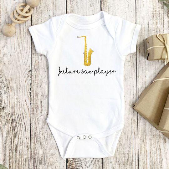 Discover Saxophone Onesie, Sax Onesie, Instrument Onesie