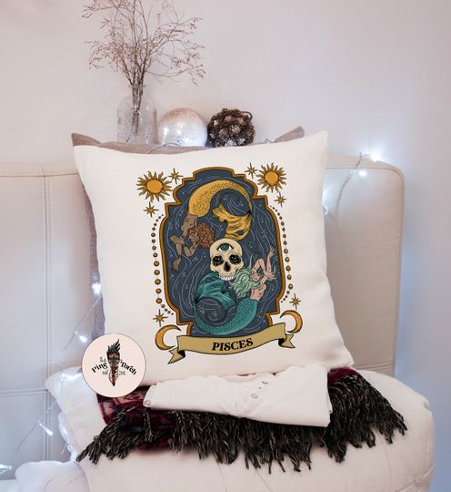Discover Pisces Zodiac Pillow Cover