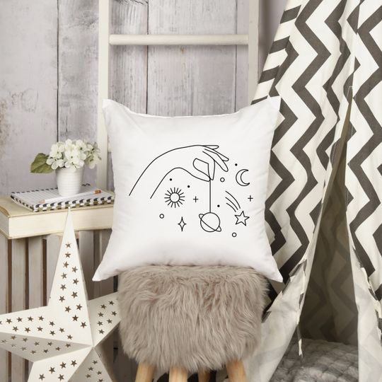 Discover Yo Yo Universe Pillow Cover with Outer Space Design