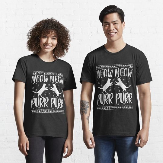 Discover Meow meow purr purr t shirt for Christmas Essential T-Shirt