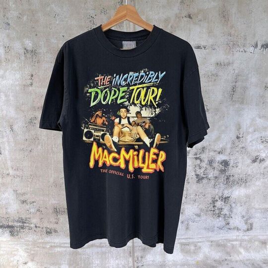 Discover macmiller Vintage Comic Shirt, macmiller Hip Hop Unisex Tshirt Fan Gift