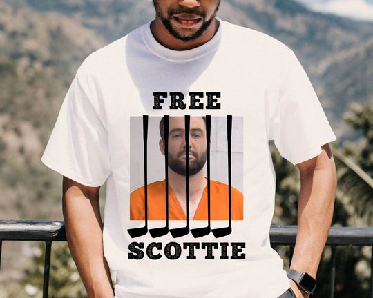 Discover Funny Scottie Scheffler Mug Shot Shirt, Scottie Scheffler Mug Shot