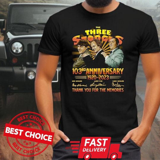 Discover The Three Stooges 103rd Anniversary Men T Shirt
