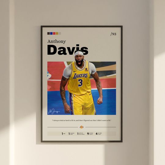 Discover Anthony Davis Poster, Basketball Poster, Anthony Davis Fan Gift