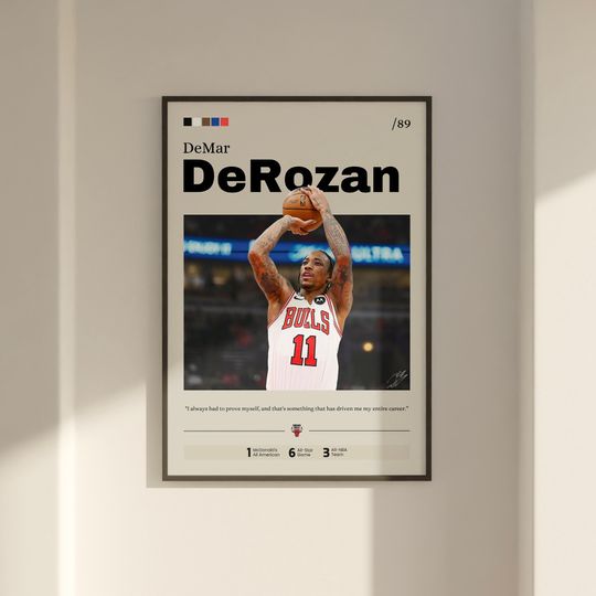 Discover DeMar DeRozan Poster, Basketball Poster, DeRozan Fan Gift