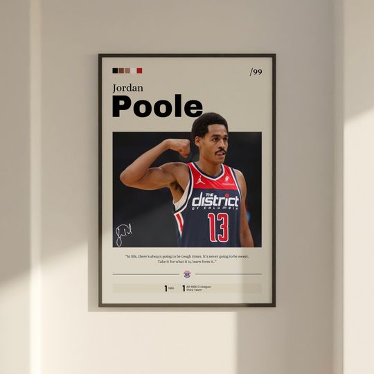 Discover Jordan Poole Poster, Basketball Poster, Jordan Poole Fan Gift