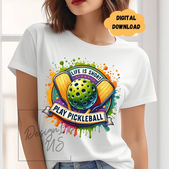 Discover Pickleball Clipart Shirt  Life Is Short Play Pickleball Tshirt