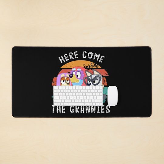 Discover Here Come The Grannies BlueyDad Bingo Desk Mats