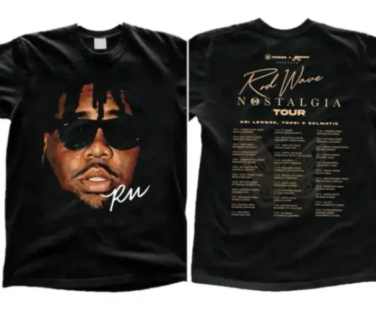 Discover Rod wave Signature Graphic Nostalgia Tour 2023 Rap T-shirt