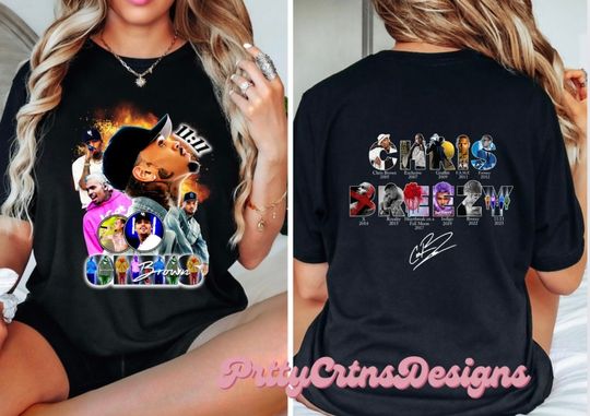 Discover Chris Brown 11:11 Concert Merch - 2024 Tour T-Shirts