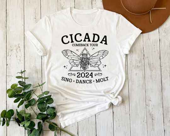Discover The Cicadas Comeback Tour Shirt, the Cicadas Sing 2024 Shirt