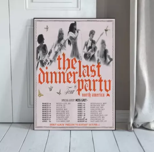 Discover The Last Dinner Party North America Tour 2024 Poster
