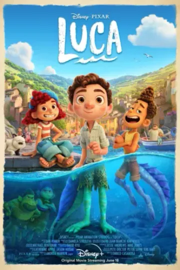 Discover Luca Movie Kids Poster 2024 Animated Film