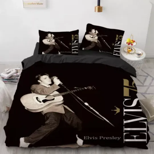 Discover Home Bedding Set Soft Duvet Cover Elvis Presley