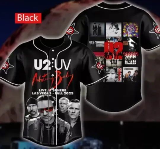 Discover U2 Band Achtung Baby Live At Sphere Las Vegas Baseball Jersey Shirt All Sizes Gi