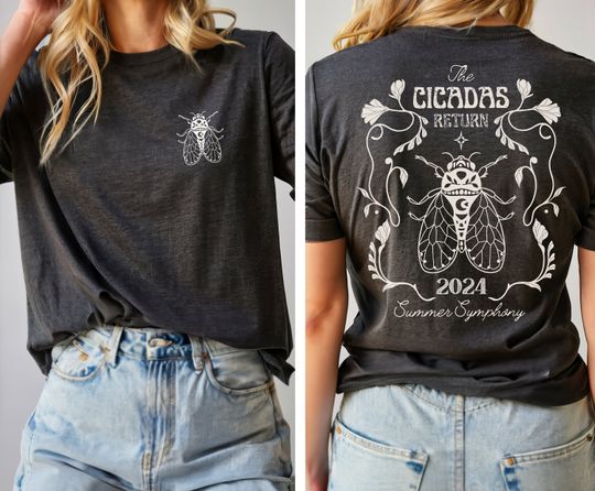 Discover Vintage Cicada Shirt 2024 Cicada Emergence Unisex Short