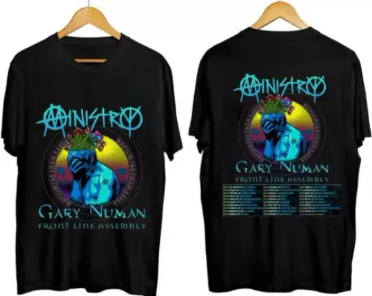 Discover Ministry Spring 2024 Tour With Gary Numan and Front Line Assembly T-Shirt