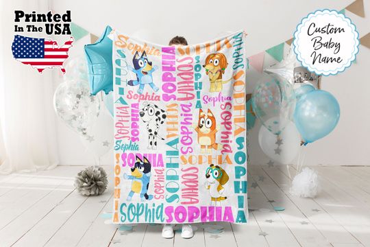 Discover Custom Name Cartoon Blanket