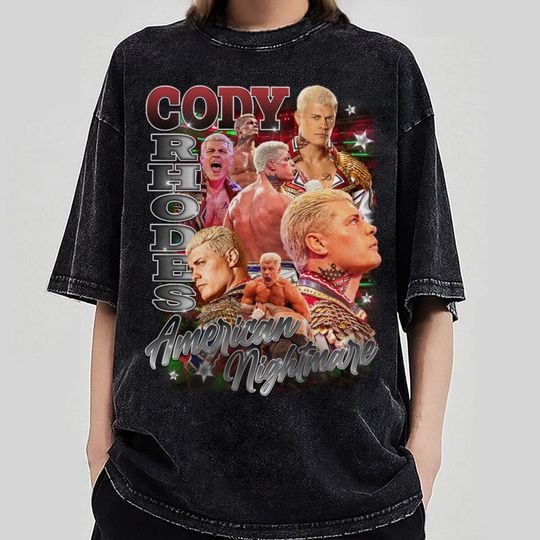 Discover Vintage Cody Rhodes Shirt, American Professional Wrestler Shirt