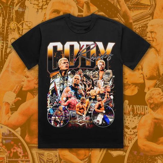 Discover Vintage Cody Rhodes Shirt, American Professional Wrestler Shirt