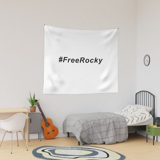 Discover #FREEROCKY Tapestry