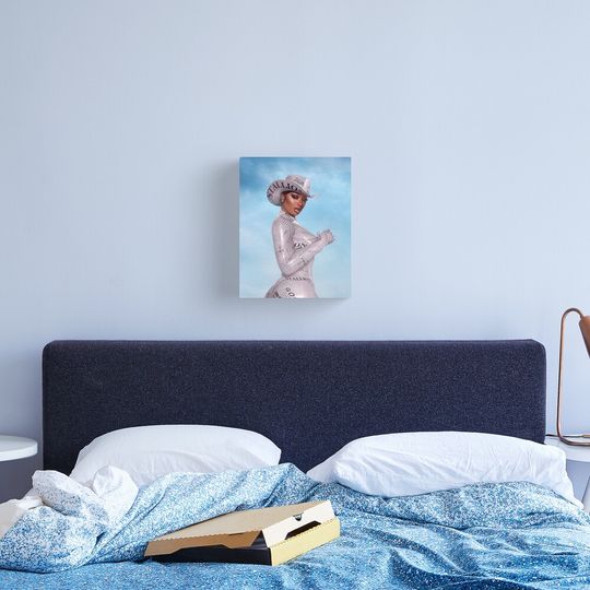 Discover Full White Megan Canvas Print