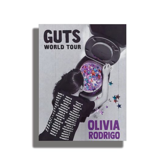 Discover Olivia Rodrigo Guts World Tour Toilet Poster