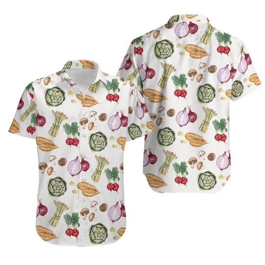 Discover Vegetable Vegan Chef Men's Hawaiian Shirt