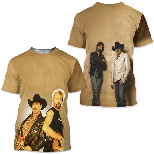 Discover 3D T-Shirt All Over Print Brooks And Dunn Graphic 3D Shirt