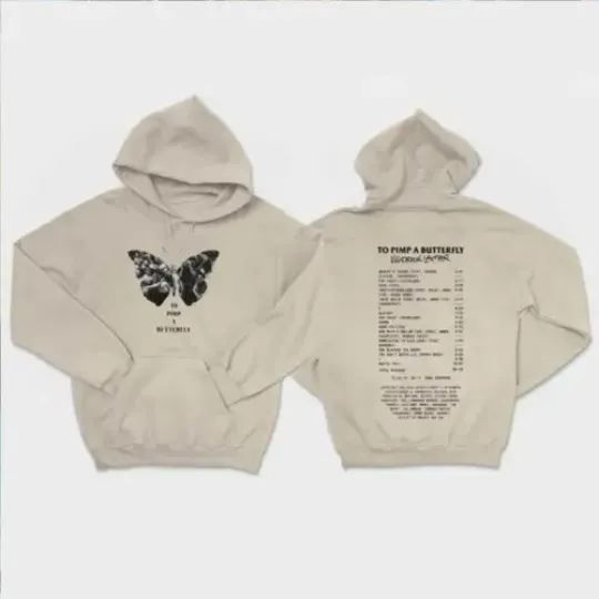 Discover Kendrick Lamar Shirt, To pimp a butterfly Tracklist Double Side Hoodie