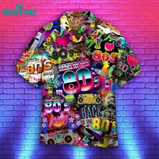 Discover Back To The 80s Music Party Aloha 3D HAWAII SHIRT