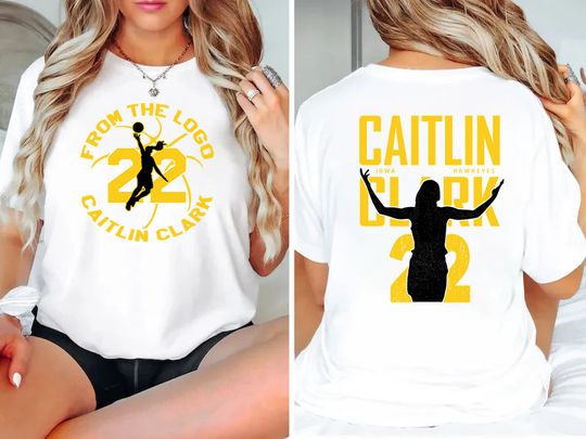 Discover Caitlin Clark Basketball Hoodie From The Logo 22 Caitlin Clark tshirt