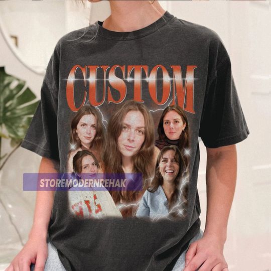 Discover Custom 90s Vintage Bootleg Shirt, Custom Face Shirt