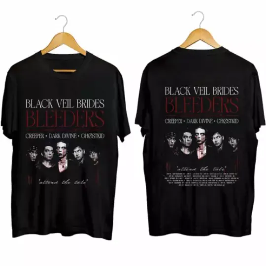 Discover New Black Veil Brides Concerts Tour 2024 Gift For Fan T-shirt