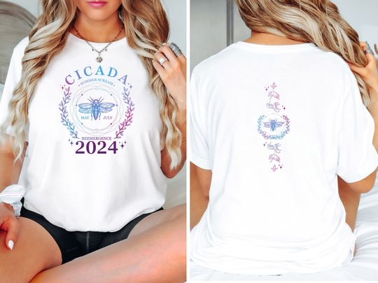 Discover Cicada 2024 Funny Concert T-Shirt