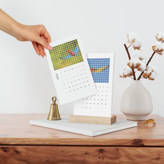 Discover Vertical Desk Calendar (2024)