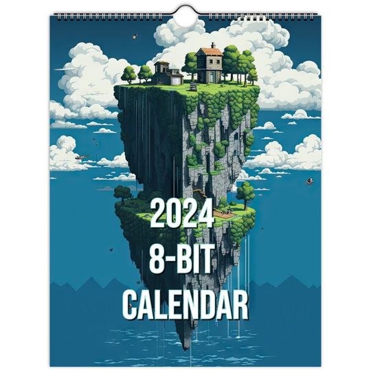Discover 2024 8-Bit Wall Calendar