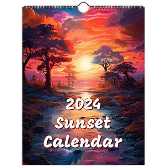 Discover 2024 Sunset Wall Calendar