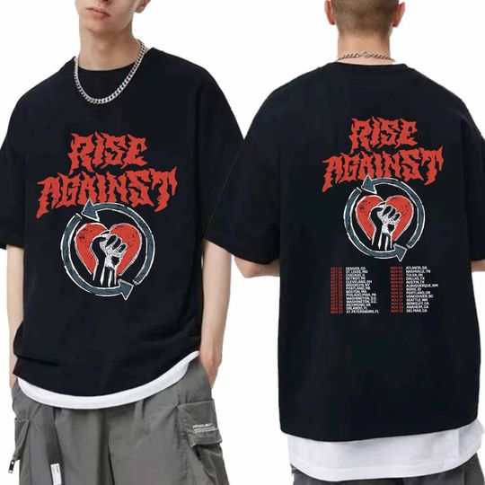 Discover Rise Against 2024 Tour Shirt, Rise Against Band Fan Shirt