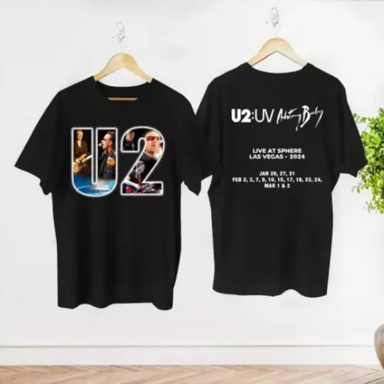 Discover U2 Rock Band 2024 Achtung Baby Live at Sphere Las Vegas T-shirt