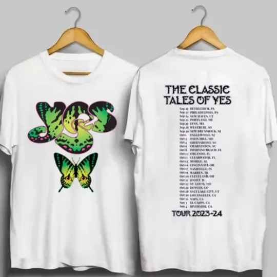 Discover The Classic Tales of YES Tour 2023 2024 T-shirt