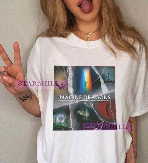 Discover Imagine Dragon Albums shirt, Imagine Dragon Tour 2024 T-Shirt