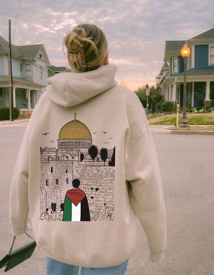 Discover Free Palestine Hoodie, Back Print Design, Gaza Palestine