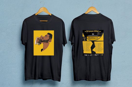 Discover The Bryson Tiller 2024 Tour Shirt - Bryson Tiller Merch - 2 side Shirt